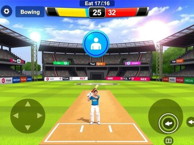 Sixer Smash Legend bowling interface and controls