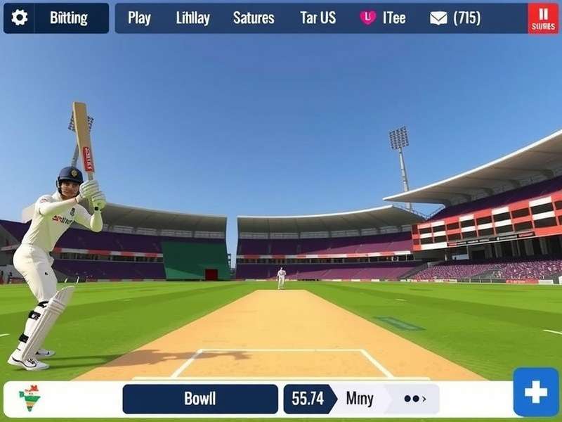 Sixer Smash Legend gameplay screenshot showing batting interface